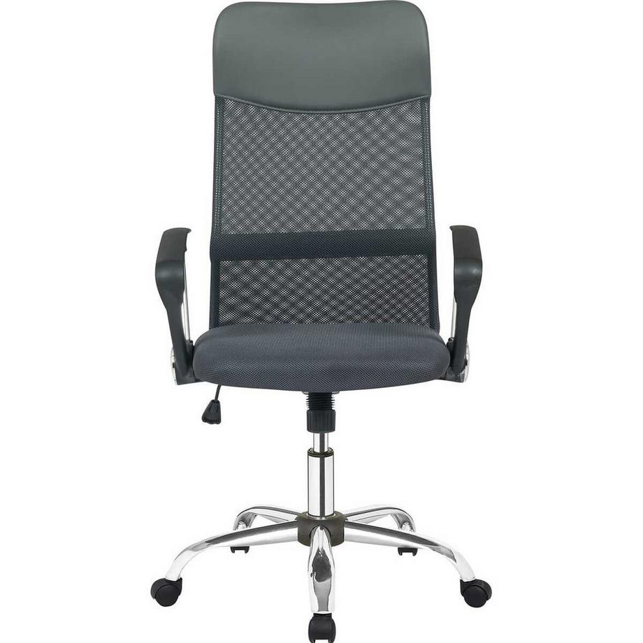mutoni Chaise de bureau pivotante noire avec mesh  