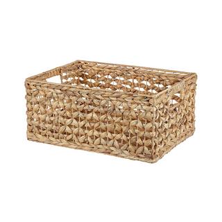 Beliani Aufbewahrungskorb 3er Set aus Wasserhyazinthe Boho MINNOW  