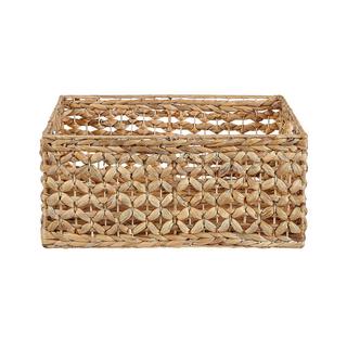 Beliani Aufbewahrungskorb 3er Set aus Wasserhyazinthe Boho MINNOW  