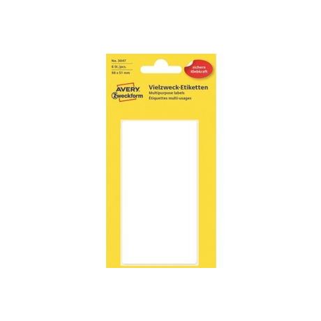 Avery-Zweckform AVERY ZWECKFORM Etiketten 98×51mm 3047Z weiss 6 Stück  