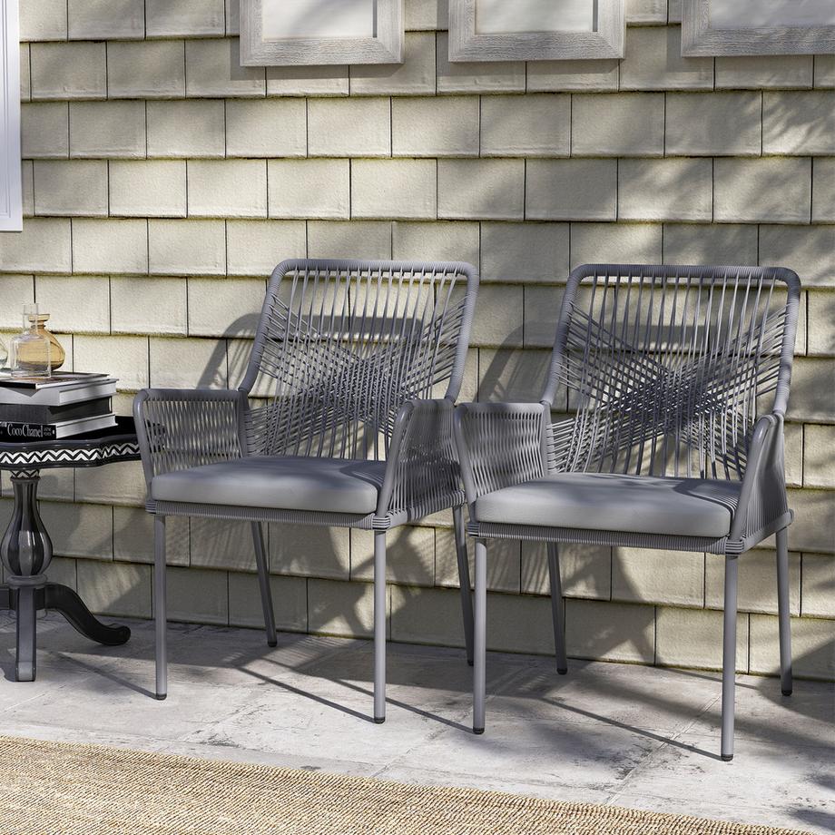 Outsunny Rattan Gartenstuhl  