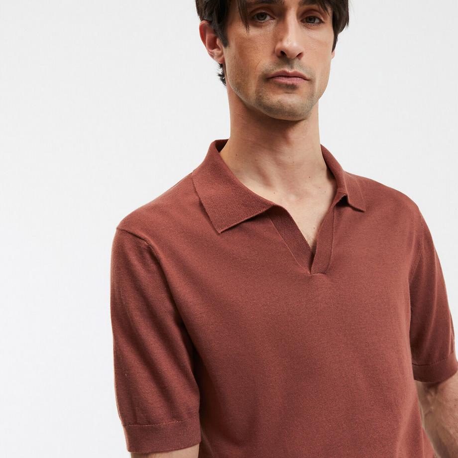 La Redoute Collections Polo Col V Manches Courtes  