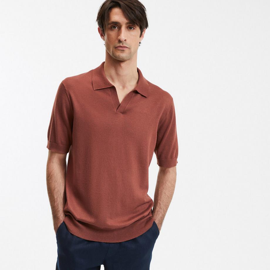 La Redoute Collections Polo Col V Manches Courtes  