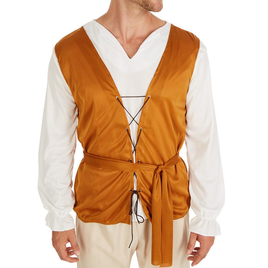 Tectake  Costume da uomo - Contadino medievale 