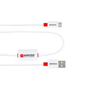 SKROSS  Skross BUZZ MICRO USB USB Kabel 1 m USB 2.0 USB A Micro-USB B Rot, Weiß 