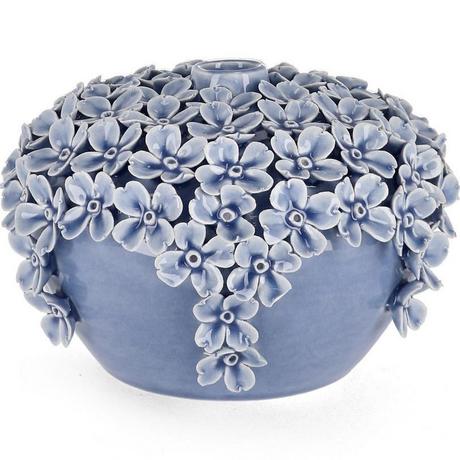 mutoni Deko Vase Treasure fass bleu clair 13  