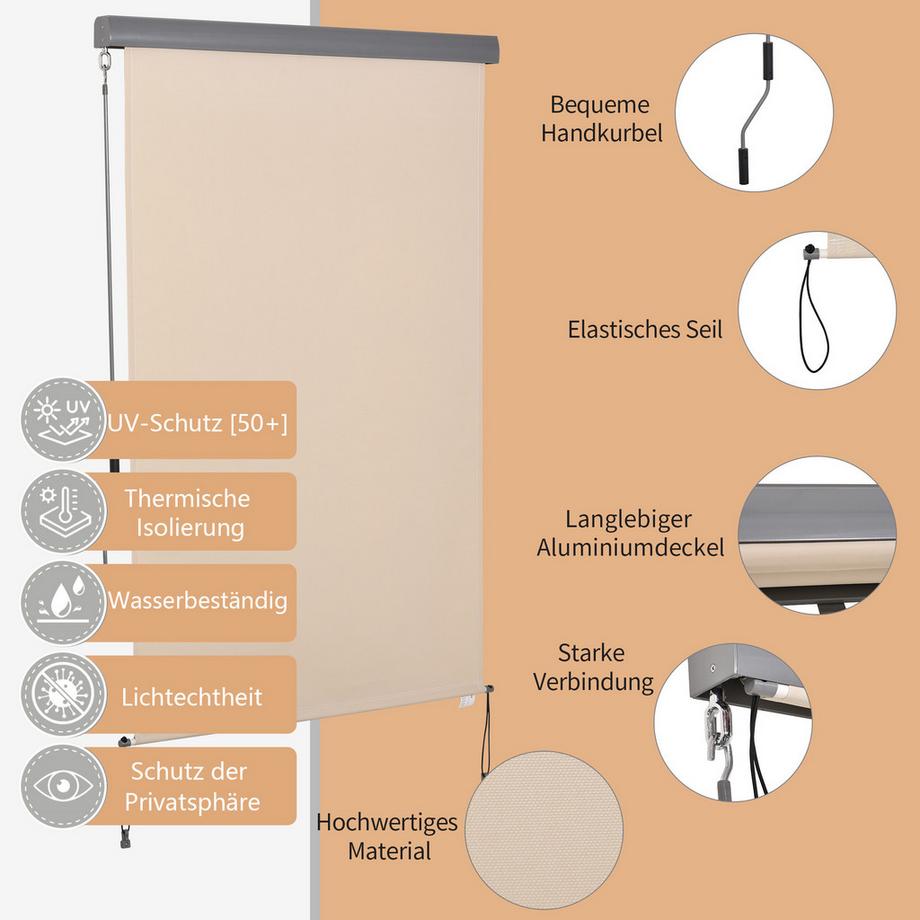 Outsunny Auvent de balcon  