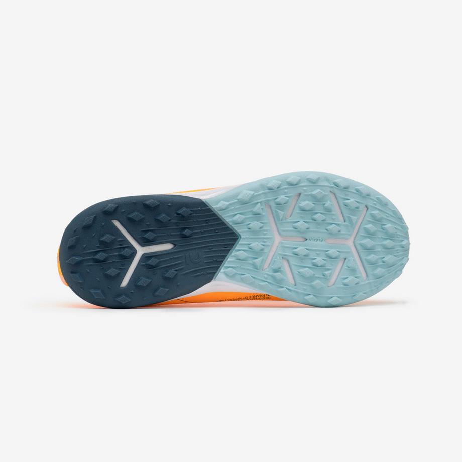 KIPSTA  Chaussures de football à lacets enfant, Viralto I turf orange 
