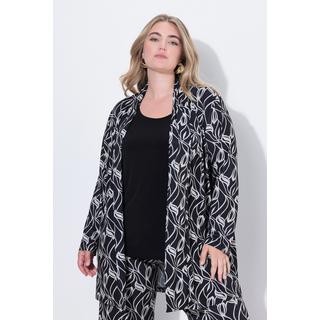 Ulla Popken Jerseyjacke A-Linie Schalkragen  