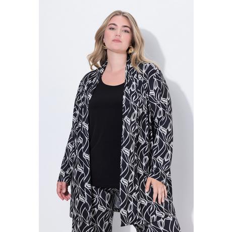 Ulla Popken Jerseyjacke A-Linie Schalkragen  