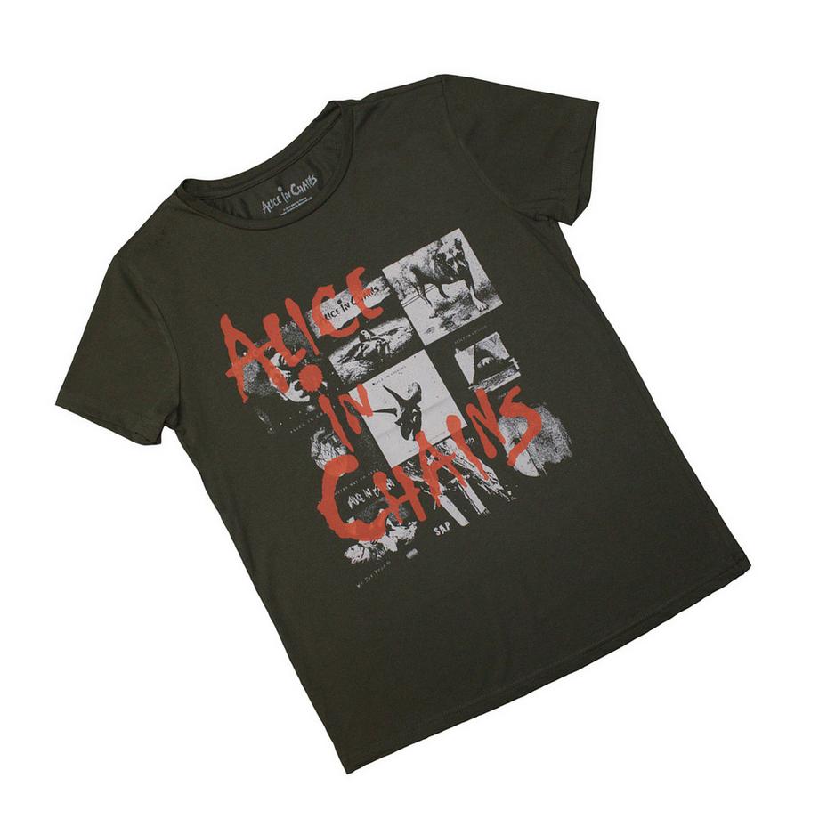 Alice In Chains Album Collage Imprimé T-Shirt  