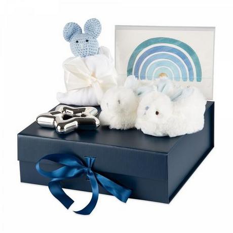 Geschenkidee  Premium Baby Geschenkset Blau 