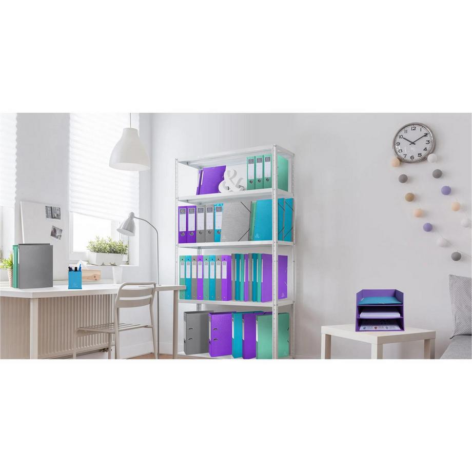 Exacompta Cartella 3 lembi con elastici Maxi capacity cartoncino spalmato 400g/mq - A4 - x 24  