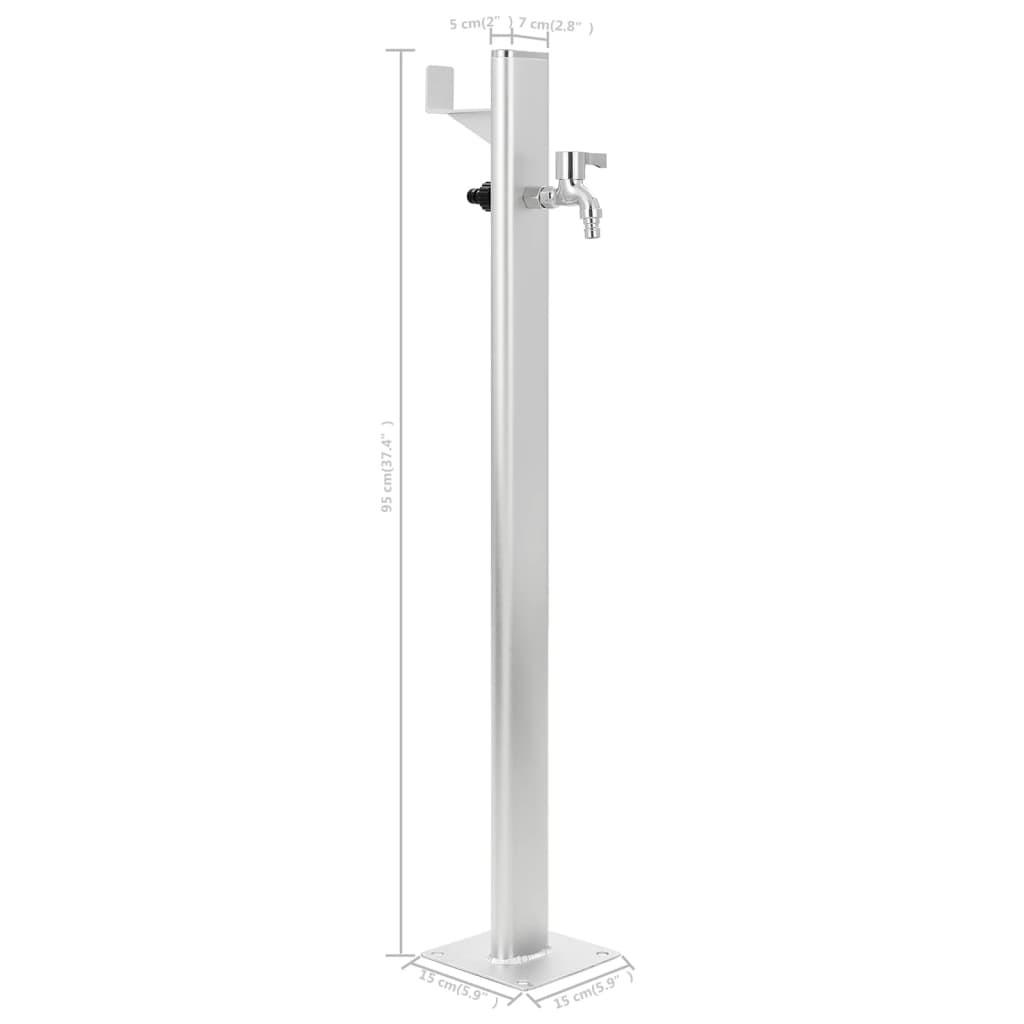 VidaXL colonna d'acqua Alluminio  