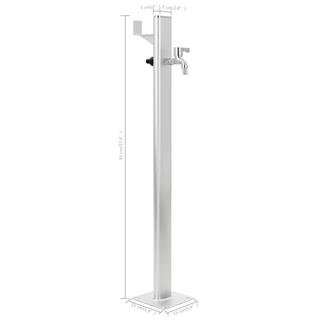 VidaXL colonna d'acqua Alluminio  