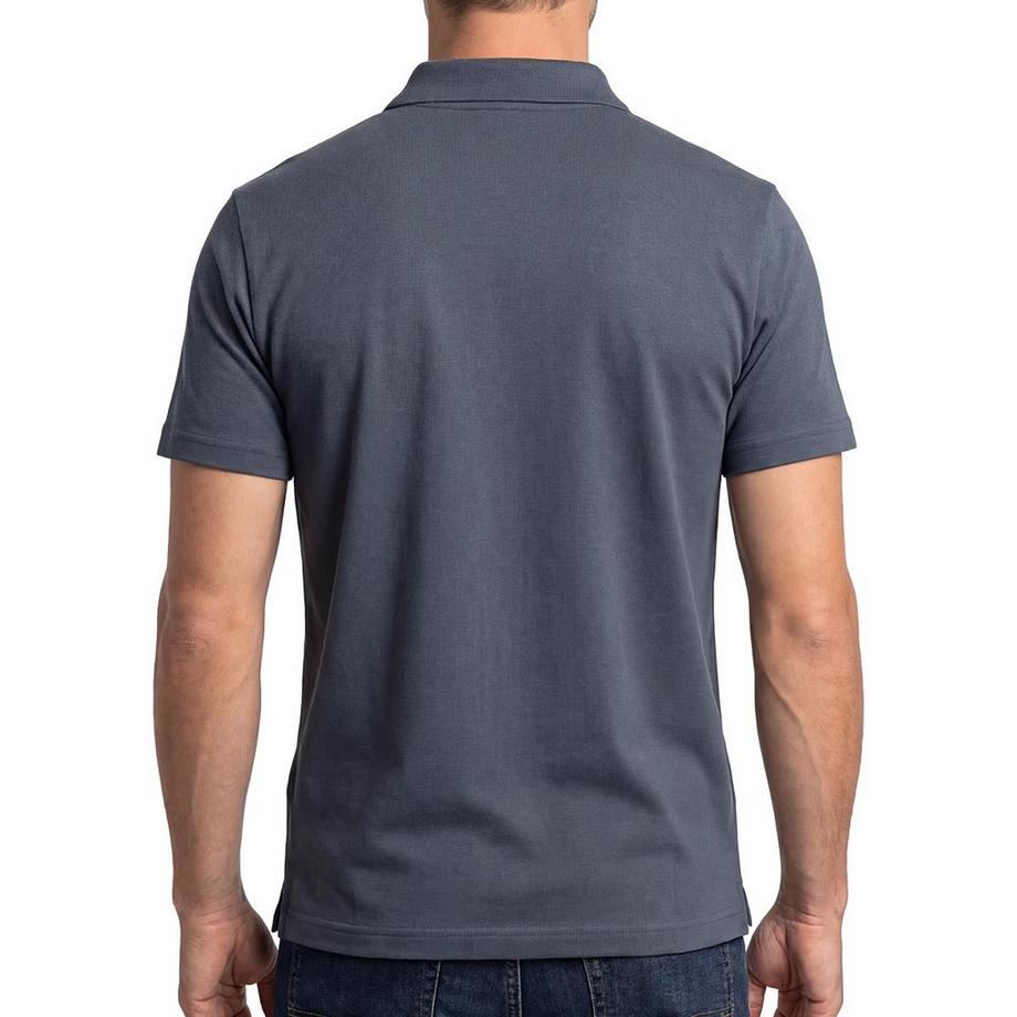 Ragman Basic Poloshirt mit Reissverschluss  