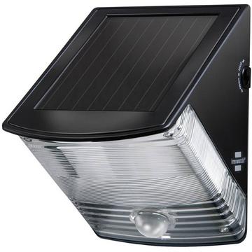SOL 04 plus  Solar-Außenwandleuchte mit Bewegungsmelder 1 W Tageslichtweiß Schwarz