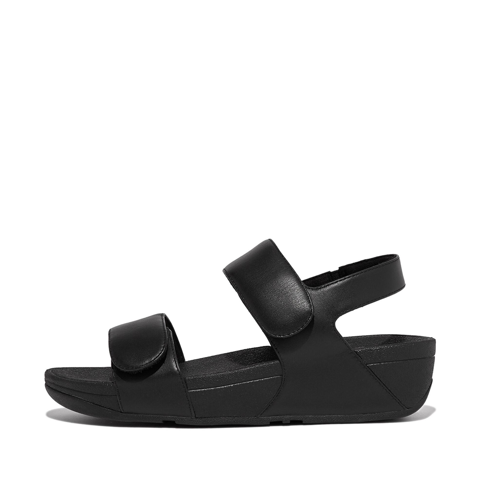 Fitflop  verstellbare ledersandalen mit rückriemen, damen lulu 