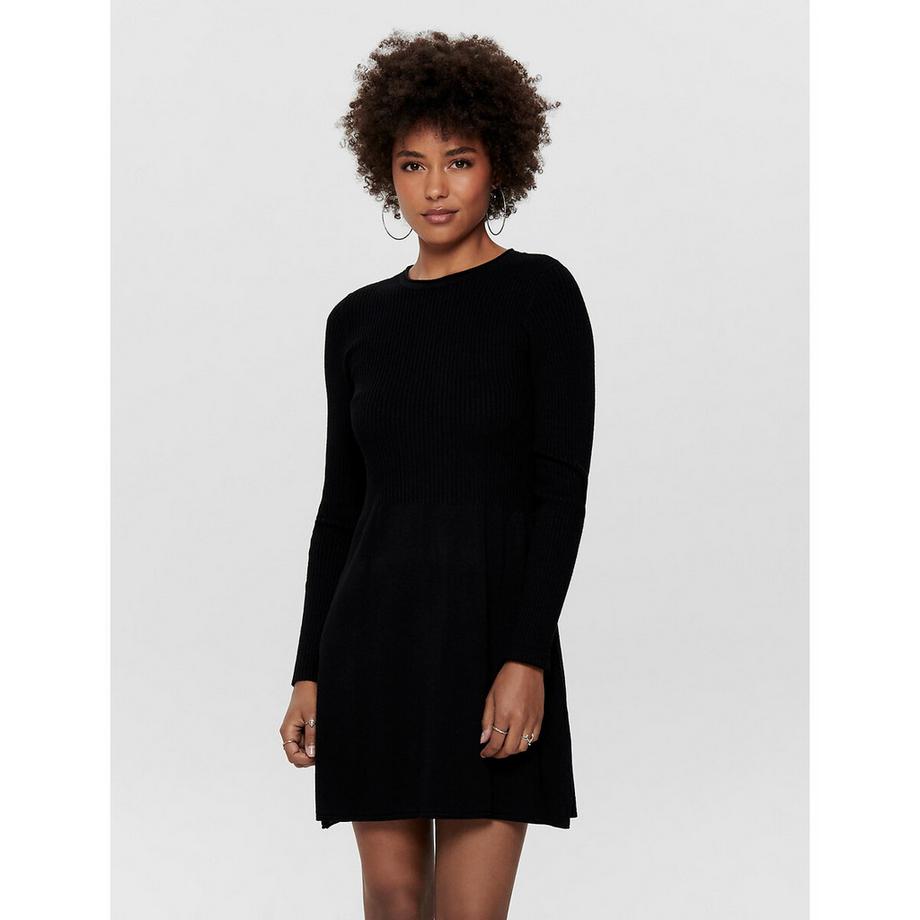Strickkleid mit weitem Rock