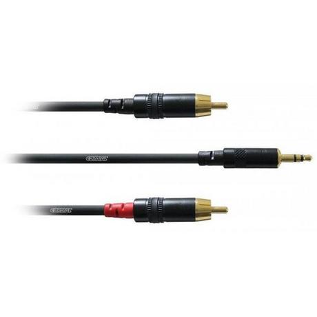 Cordial  Cordial CFY 0.9 WCC cavo audio 0,9 m 2 x RCA 3.5mm Nero 