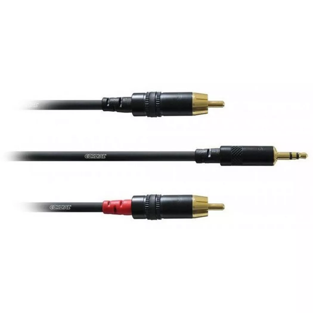 Cordial Audio-Kabel CFY 0.9 WCC 3.5 mm Klinke - Cinch 0.9 m