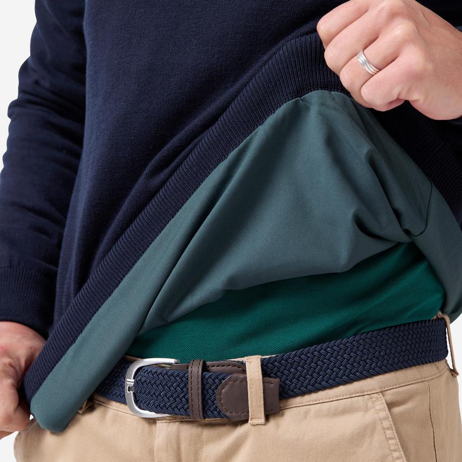 INESIS Pull Golf Col Montant Coupe-Vent Coton  