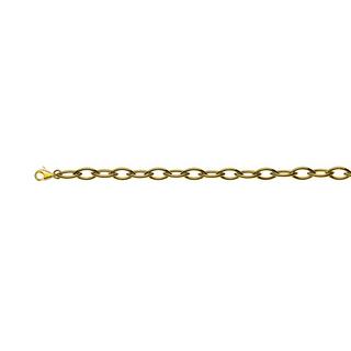 MUAU Schmuck  Collier Navette Gelbgold 750, 7.3x14.2mm, 50cm 