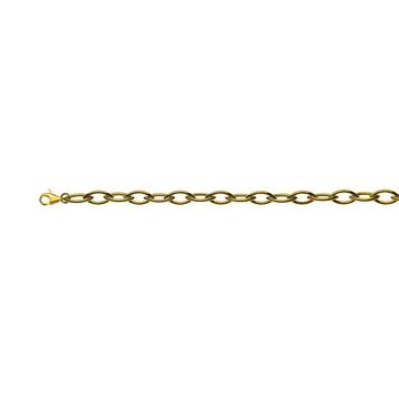 Collier Navette Gelbgold 750, 7.3x14.2mm, 50cm