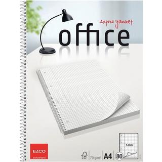 elco ELCO College Office kariert 5mm A4 74437.18 hochweiss, 70g 80 Blatt  
