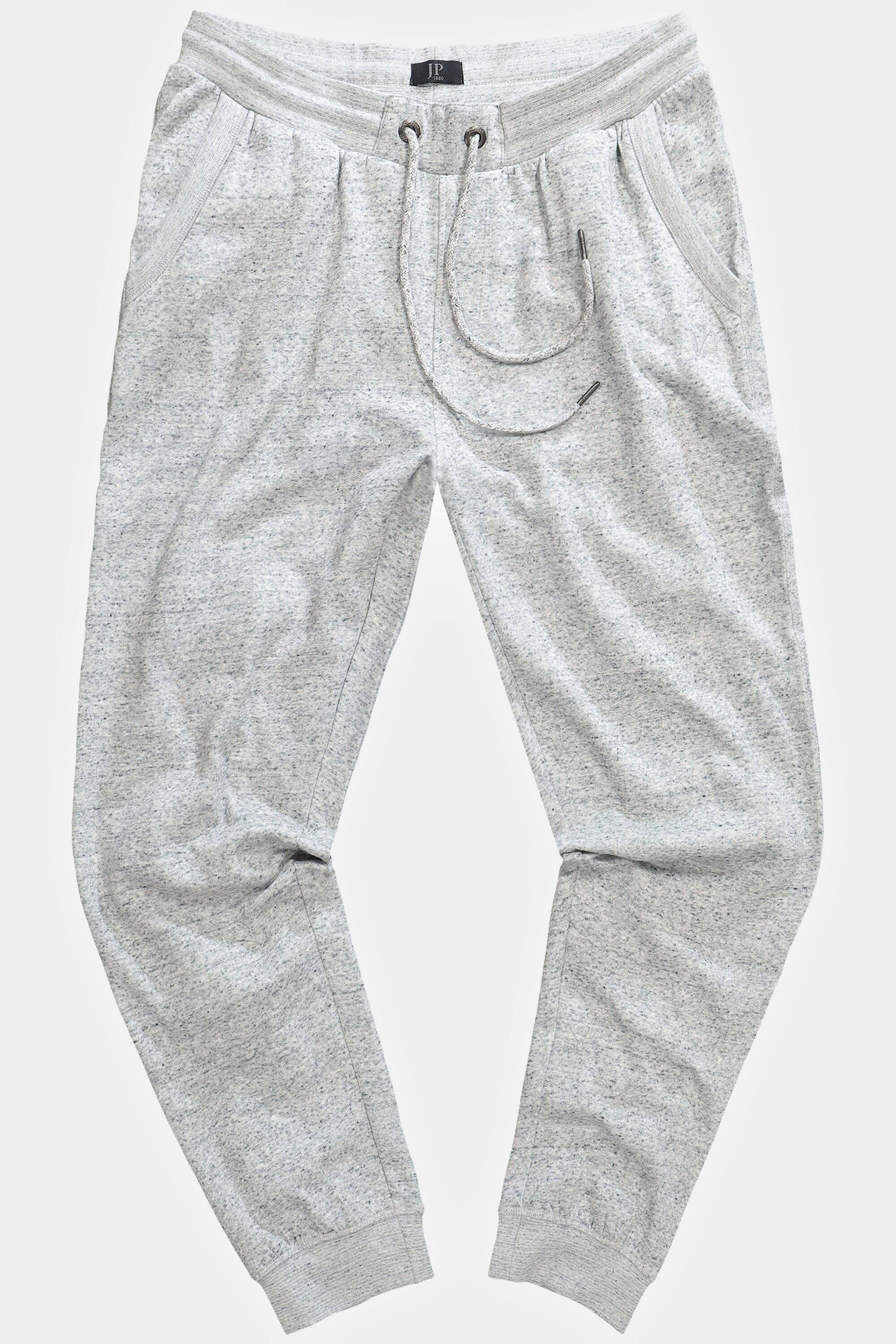 JP1880  Pantalon de jogging en molleton chiné, ceinture élastique et poche arrière, collection Homewear 