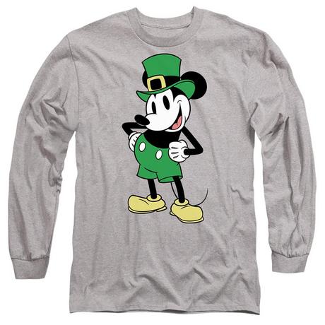 MICKEY MOUSE St Patricks Day Langarm T-Shirt  