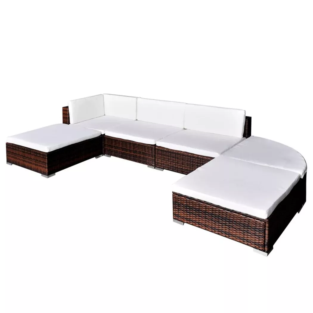 Salon de jardin vidaxl acier 5 personnes 6 pieces