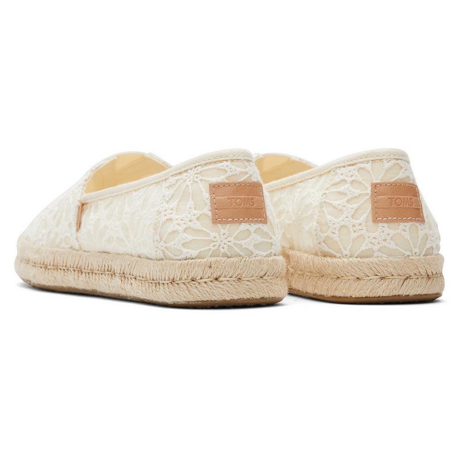 TOMS  espadrillas da in pizzo floreale alpargata rope 2.0 