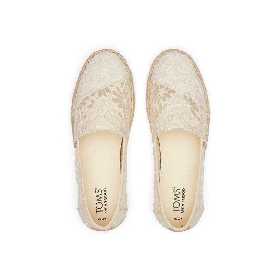 TOMS  espadrillas da in pizzo floreale alpargata rope 2.0 