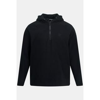 JP1880  Fleece-Hoodie, Kapuze, halber Zipper 