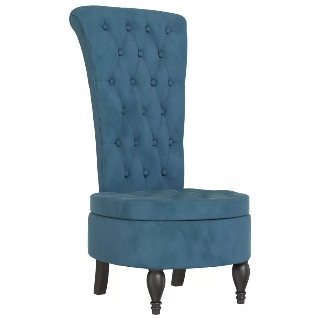 VidaXL - Stuhl mit hoher rückenlehne, One Size, Blau