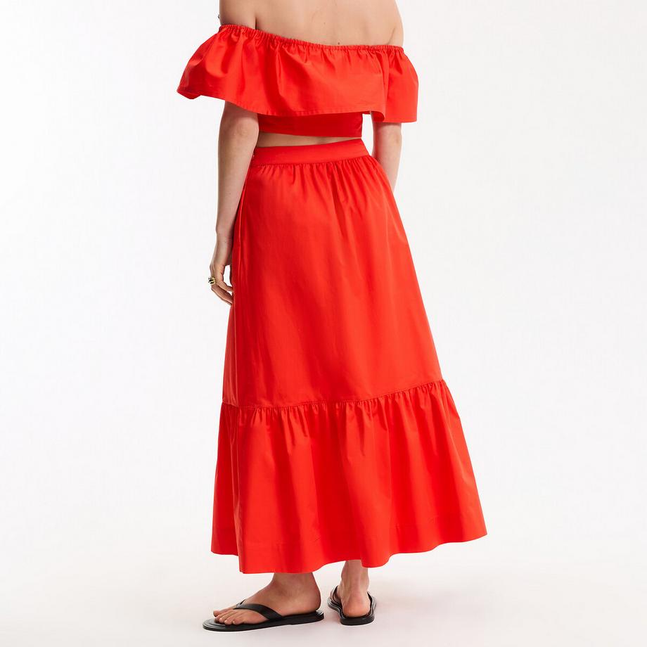 La Redoute Collections Jupe longue à volant  
