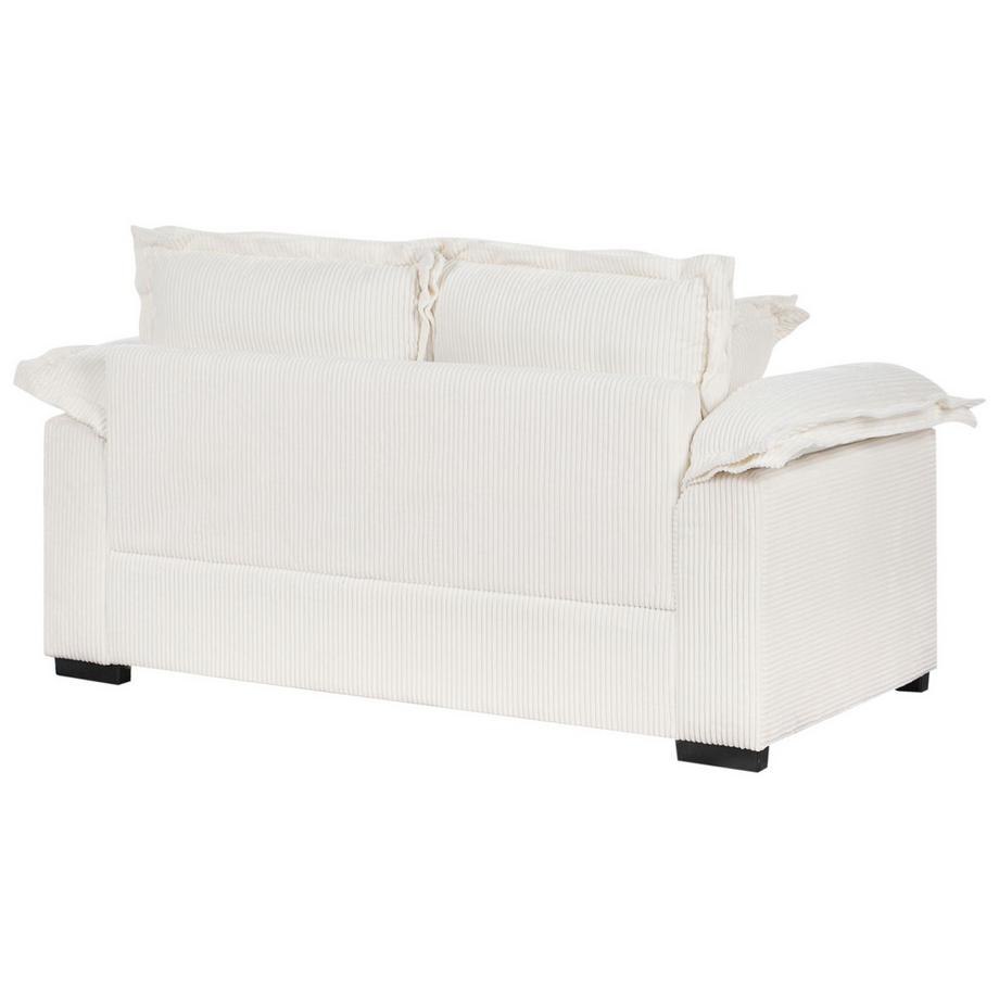 Beliani Canapé 2 places en Velours côtelé Rustique TIRRO  