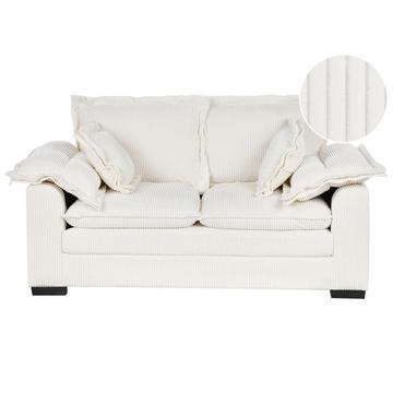 Canapé 2 places en Velours côtelé Rustique TIRRO