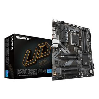 Gigabyte  B760 DS3H DDR4 Scheda Madre - Supporta CPU Intel Core di 14a generazione, VRM digitale a 18+2+1 fasi, fino a 5333MHz DDR4 (OC), 2xPCIe 4.0 M.2, GbE LAN, USB 3.2 Gen 2 