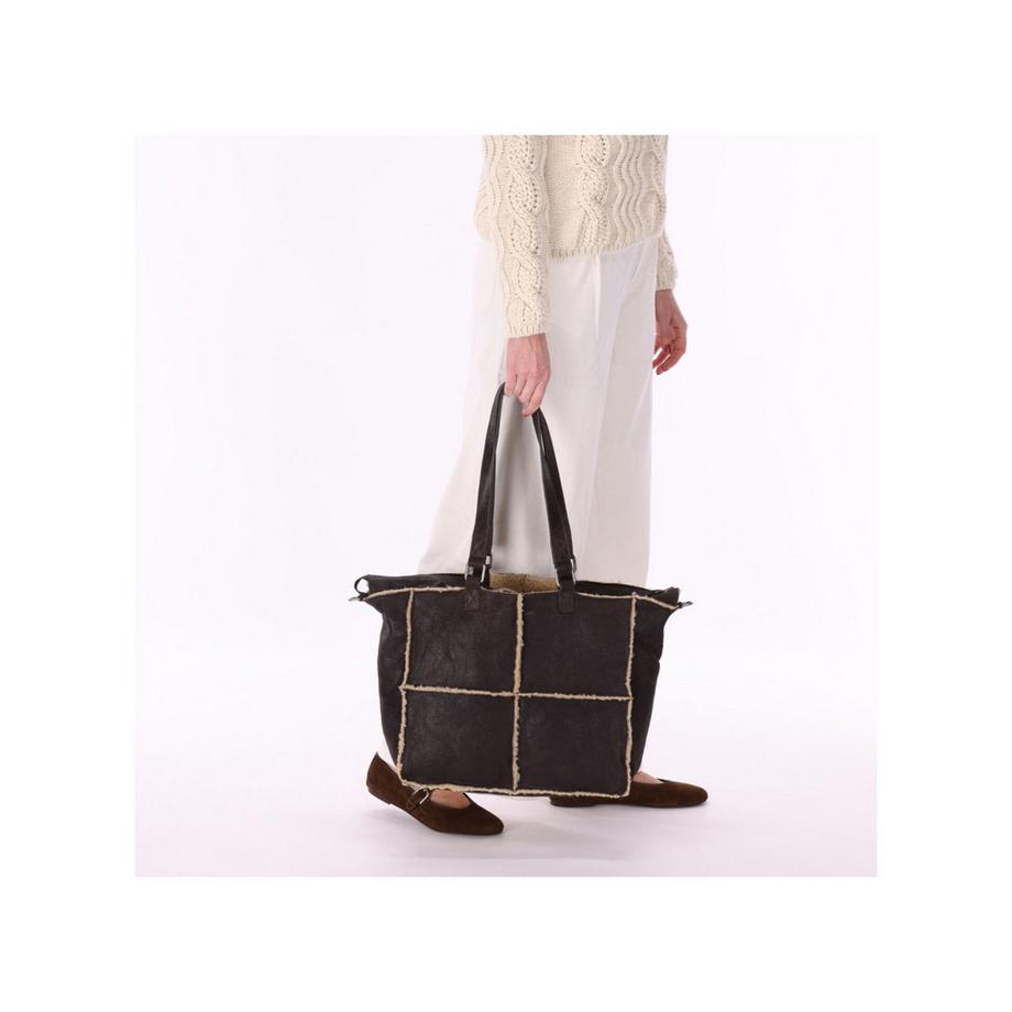 BURKELY Sac cabas avec bandoulière réglable  