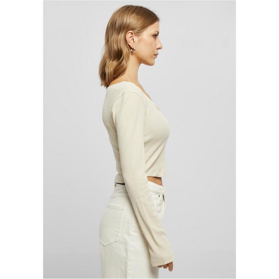 URBAN CLASSICS Langarm Crop T-Shirt  