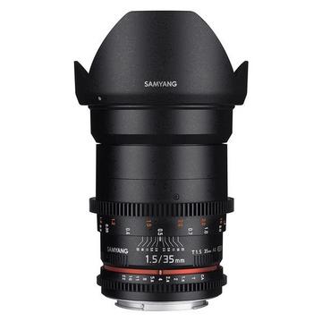Samyang 35 mm T1.5 comme UMC VDSLR MK II (M4 / 3)