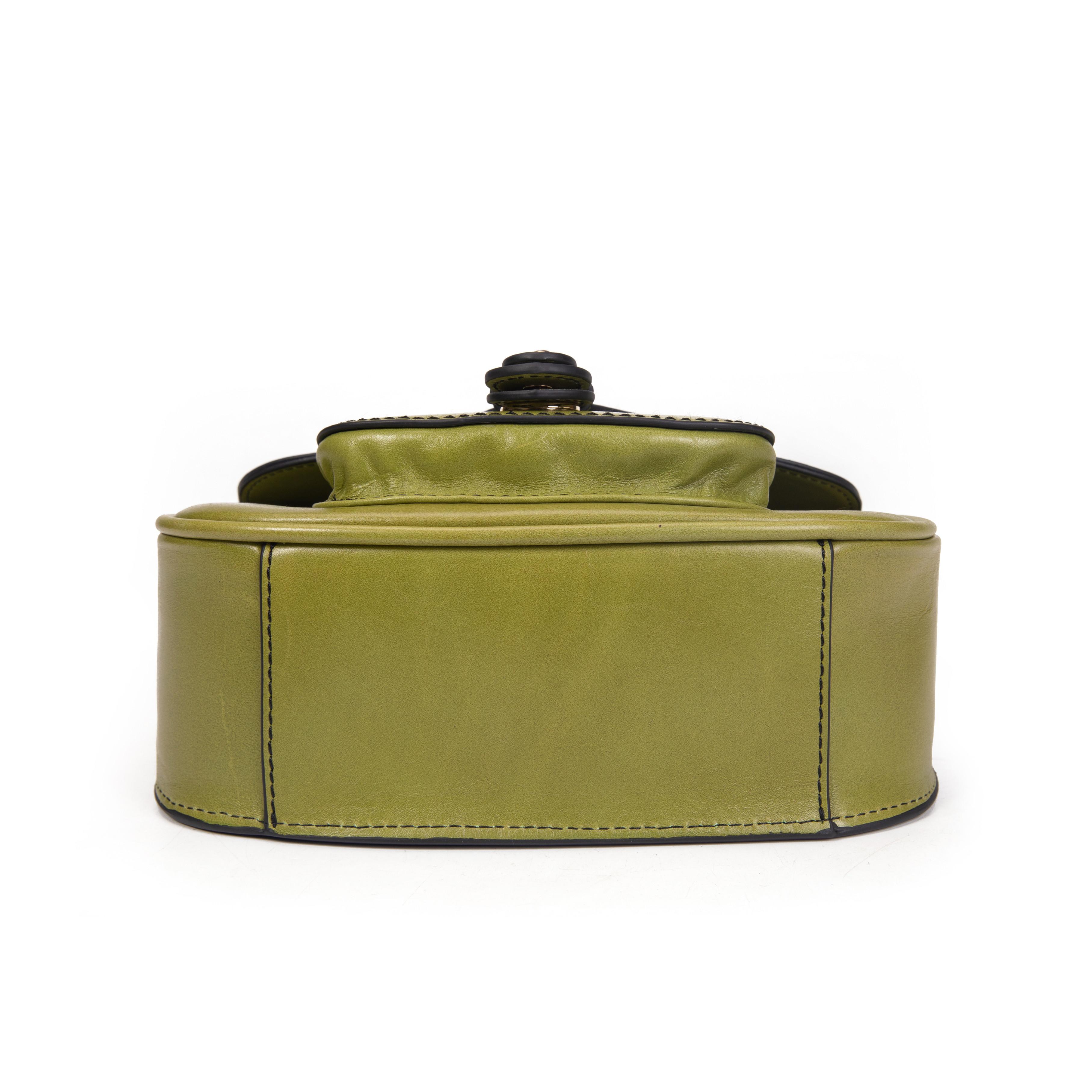 Kate Lee  Sac porté bandoulière New Petite Gibecière Emelyne vert 