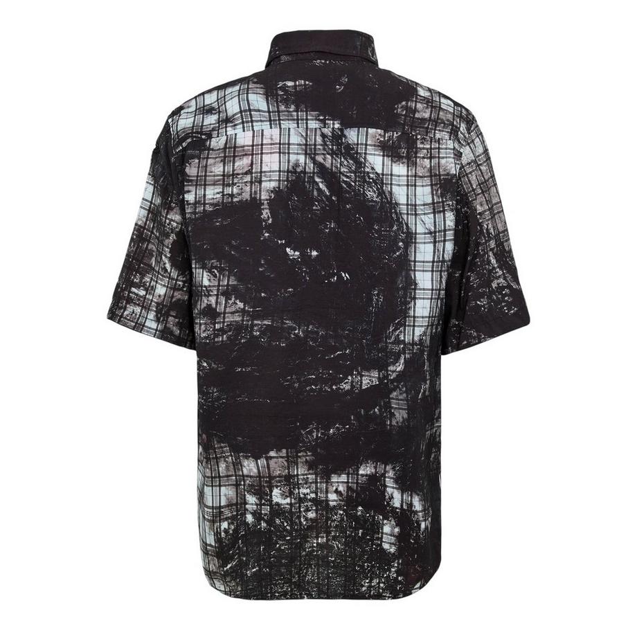 DIESEL  Chemise Manches Courtes Motiftyle Motif Écossais Globe 
