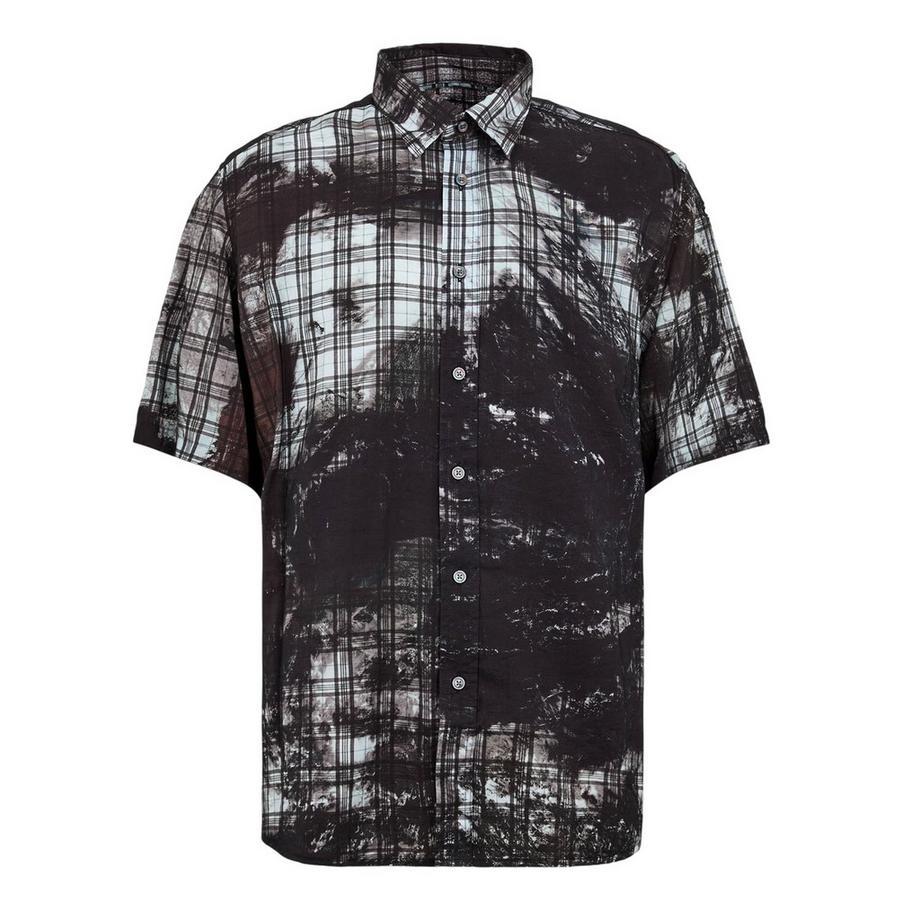 Chemise Manches Courtes Motiftyle Motif Écossais Globe
