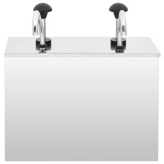 VidaXL Distributeur de sauces acier inoxydable acier  