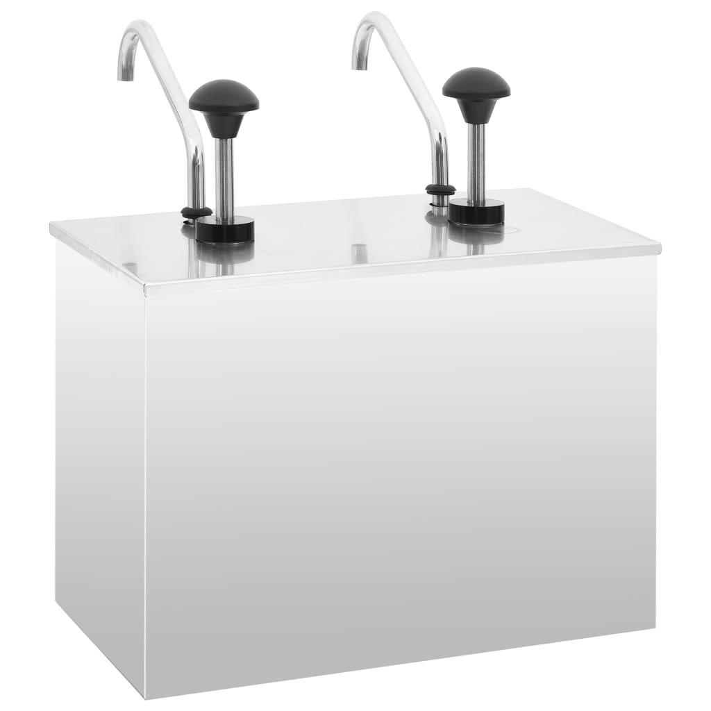 VidaXL Distributeur de sauces acier inoxydable acier  