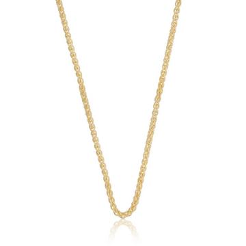 Collier Zopf Gelbgold 750, 2.5mm, 42cm