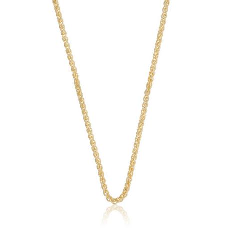 MUAU Schmuck  Collier Zopf Gelbgold 750, 2.5mm, 42cm 